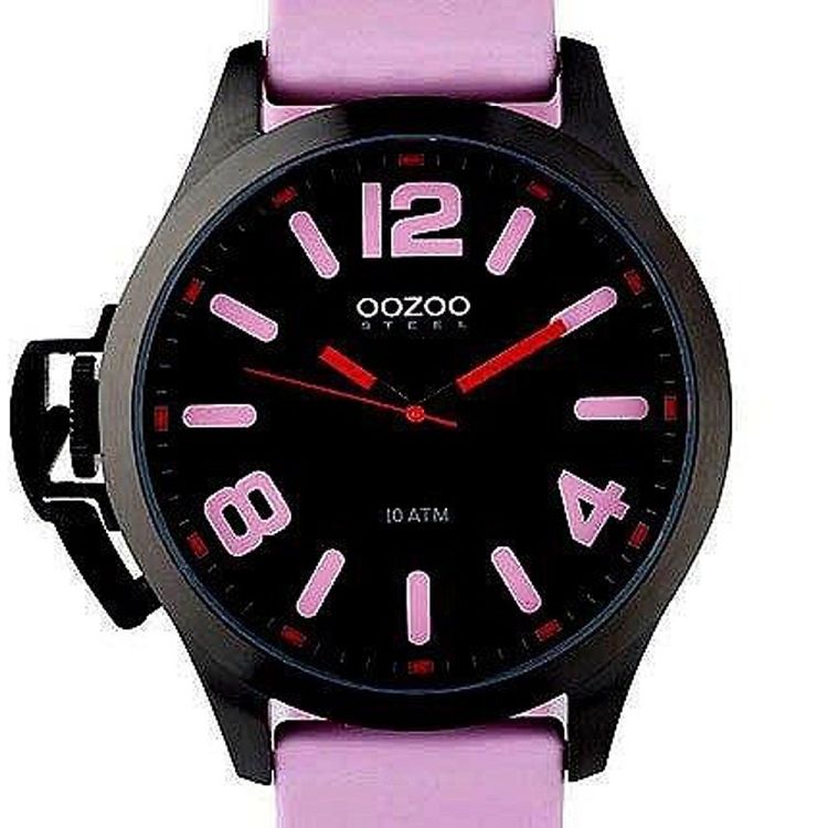 OOZOO STEEL XXL Pink Rubber Strap OS377