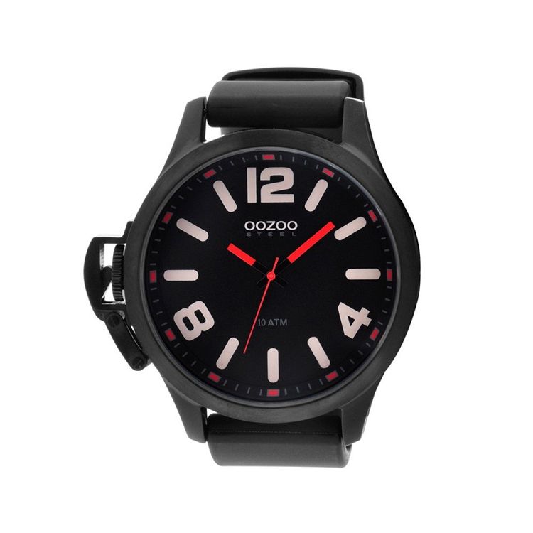 OOZOO STEEL XXL Black Rubber Strap OS373B