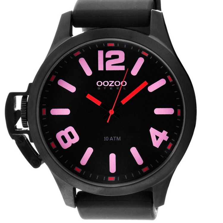OOZOO STEEL XXL Black Rubber Strap OS377B