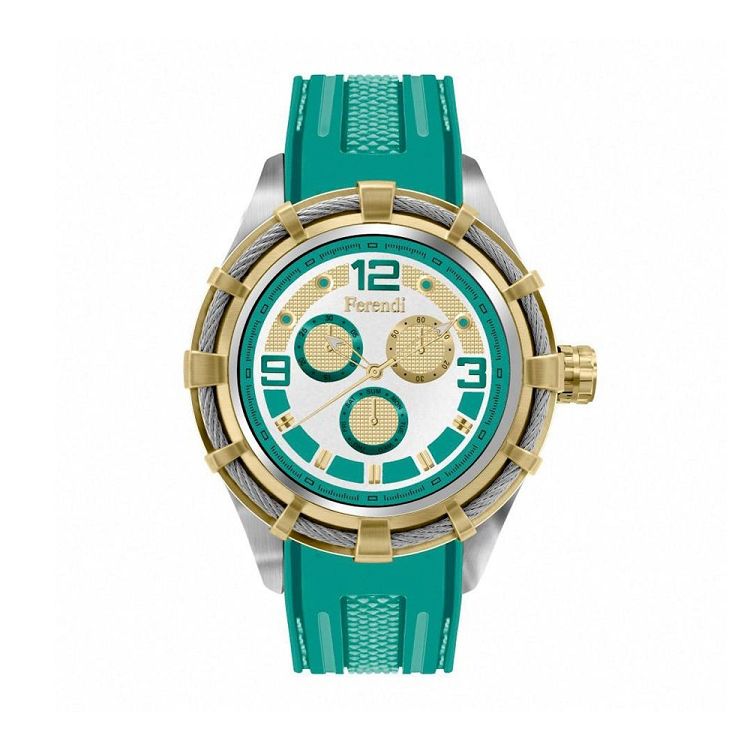 FERENDI OBSESSION Green Rubber Strap 1703-12