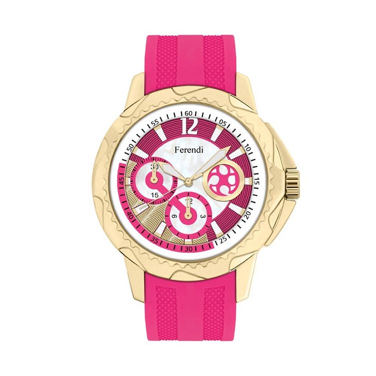 FERENDI Amethisia Series Fuchsia Rubber Strap 2121-3