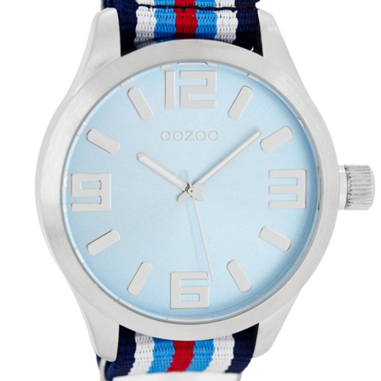OOZOO Timepieces Multicolor Fabric Strap B6606