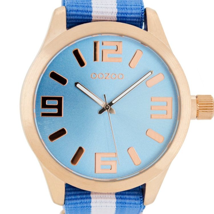 OOZOO Timepieces Multicolor Fabric Strap B6614A