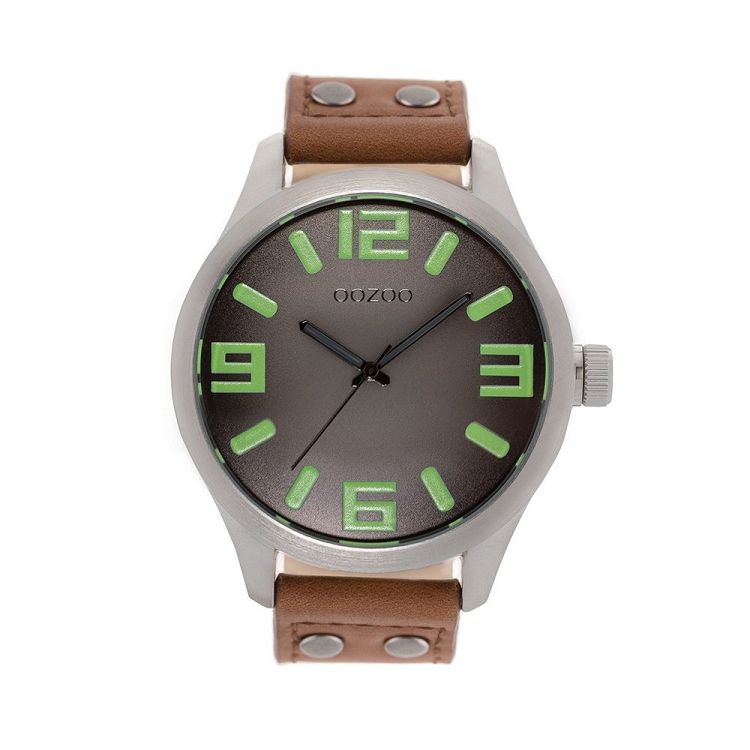 OOZOO Timepieces Brown Leather Strap C8464