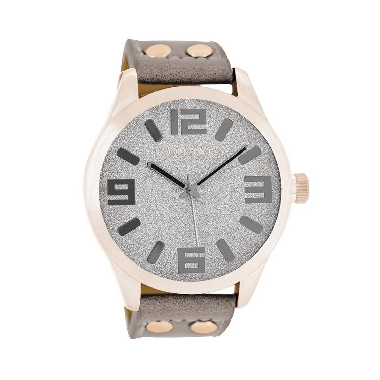 OOZOO Timepieces Brown Leather Strap C8470
