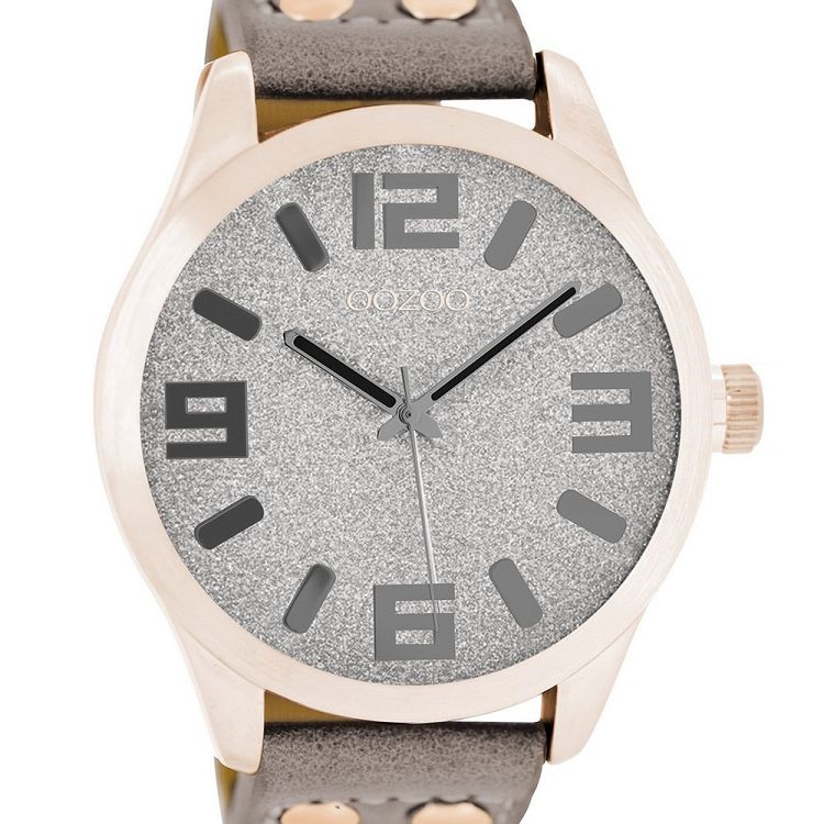 OOZOO Timepieces Brown Leather Strap C8470