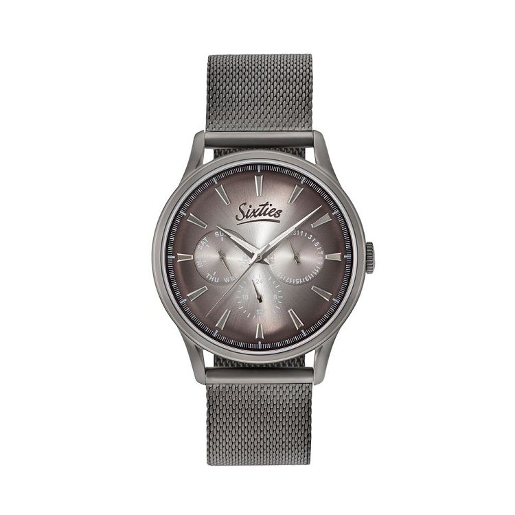 SIXTIES Multifunction Grey Stainless Steel Bracelet GUME600-02