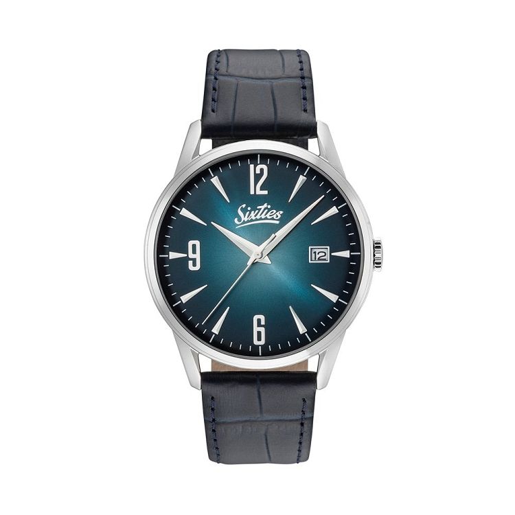 SIXTIES Blue Leather Strap SL-03-3