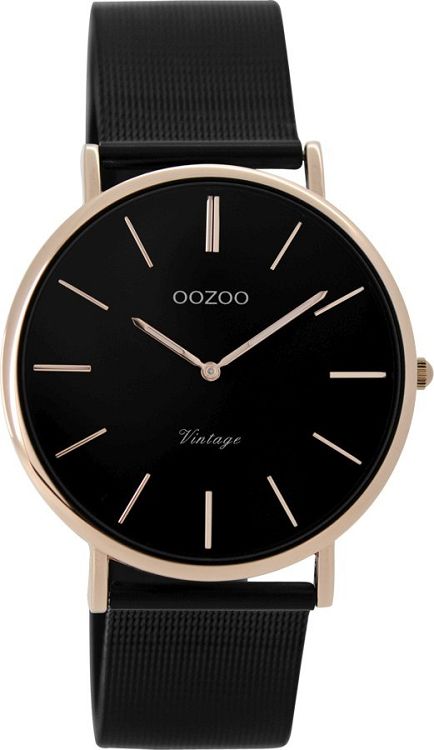OOZOO Vintage Black Metallic Mesh Bracelet C8870
