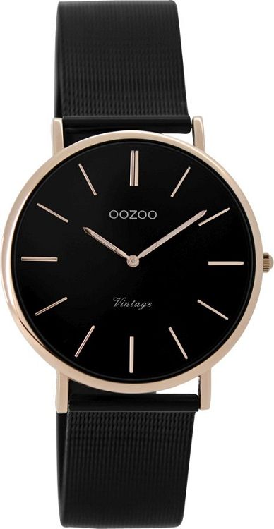 OOZOO Vintage Black Metallic Mesh Bracelet C8871