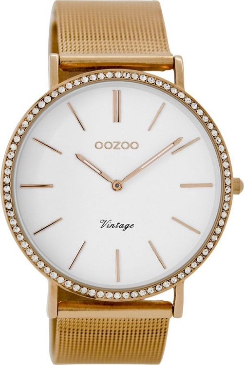 OOZOO Vintage Rose Gold Metallic Mesh Bracelet C8893