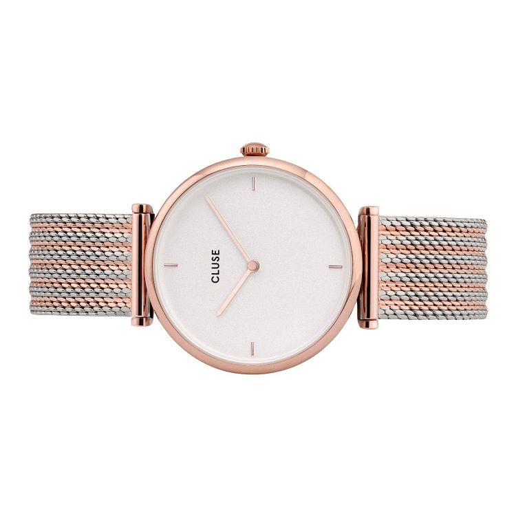 CLUSE Triomphe Rose Gold Bicolour Mesh CW0101208001