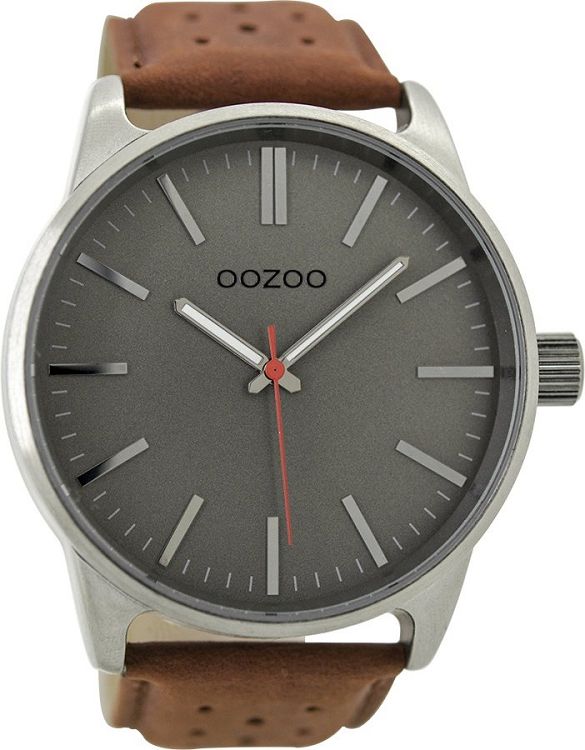 OOZOO Timepieces Brown Leather Strap  C9421