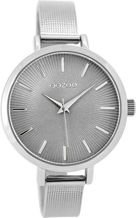 OOZOO Timepieces Silver Metallic Bracelet C9491