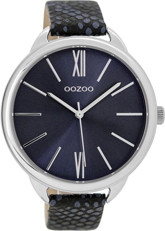 OOZOO Timepieces Blue Leather Strap C9514