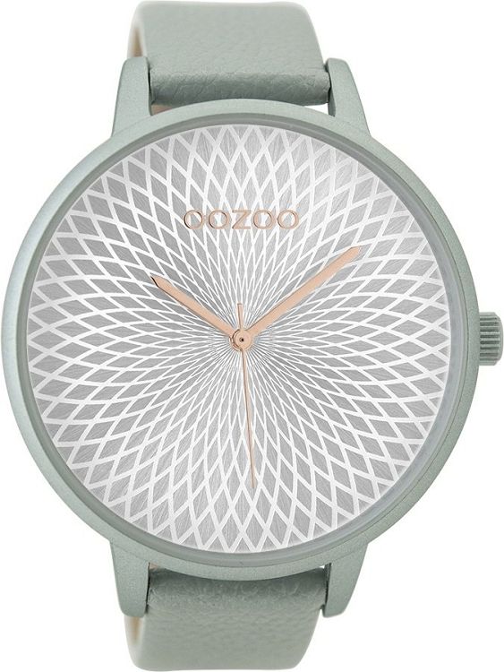 OOZOO Timepieces Light Blue Leather Strap C9521