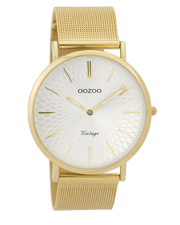 OOZOO Τimepieces Vintage Gold Metallic Bracelet C9346