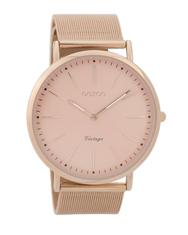OOZOO Τimepieces Vintage Gold Rose Metallic Bracelet C9357