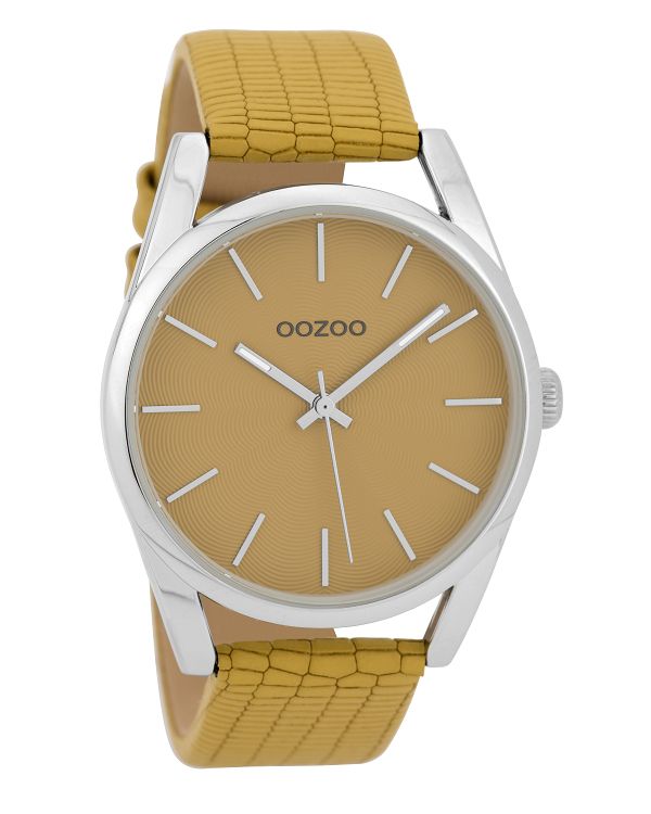 OOZOO Timepieces XL Yellow Leather Strap C9582