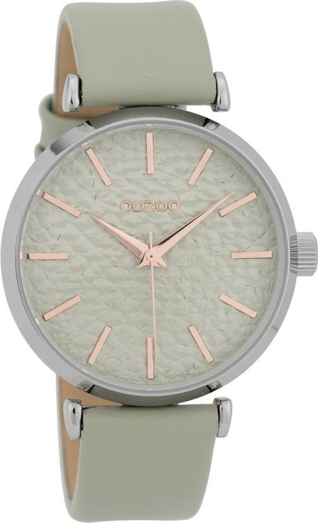 OOZOO Timepieces Grey Leather Strap C9665