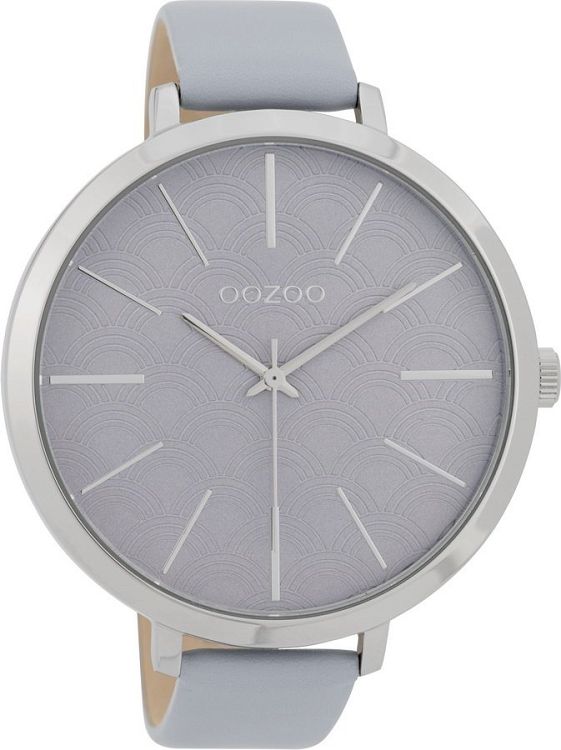OOZOO Timepieces Grey Leather Strap C9677