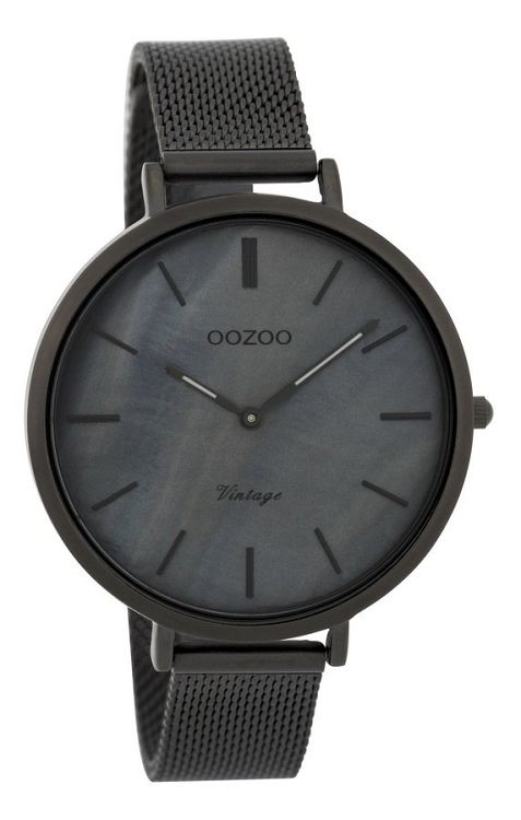 OOZOO Timepieces Vintage Black Metal Strap C9393
