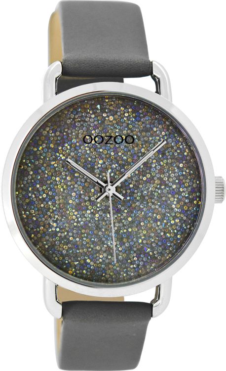 OOZOO Timepieces Grey Leather Strap C9102