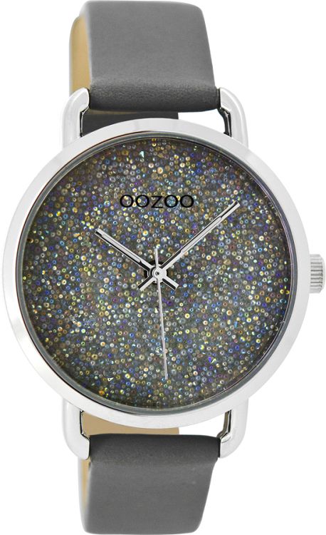 OOZOO Timepieces Grey Leather Strap C9102
