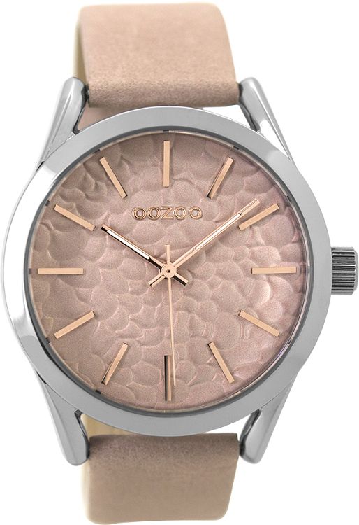 OOZOO Timepieces XL Pink Leather Strap C9472