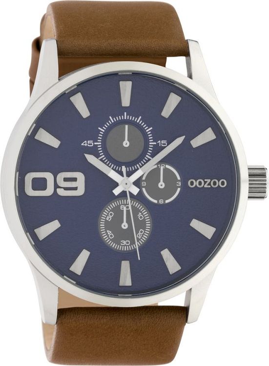 OOZOO Timepieces XXL Brown Leather Strap C10346