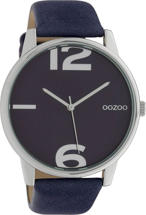 OOZOO Timepieces XL Blue Leather Strap C10372
