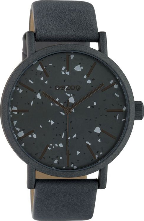 OOZOO Timepieces Grey Leather Strap C10413