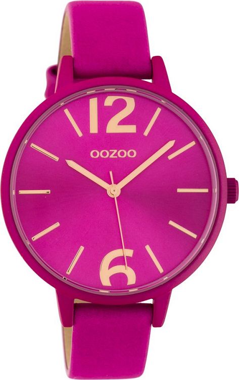 OOZOO Timepieces Fuchsia Leather Strap C10443