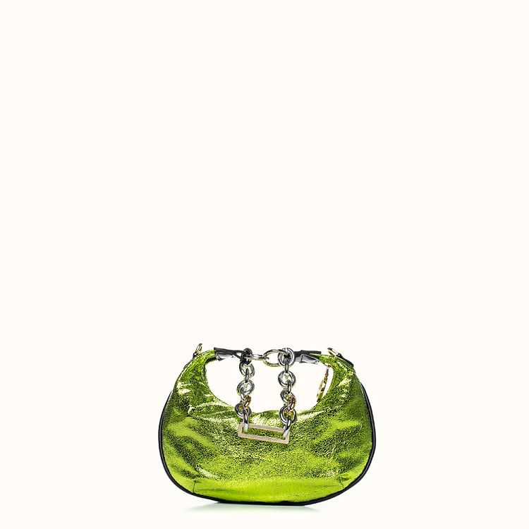 Green Metallic Halfmoon Bag - Mini Bag by Christina Malle CM97036