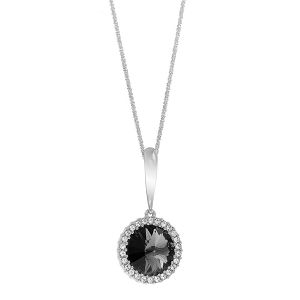 Κολιέ Από Ασήμι 925 Επιπλατινωμένο Με Swarovski EX10925