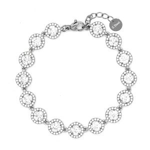 Βραχιόλι Ριβιέρα Με Ροζέτες Στρογγυλές Από Ατσάλι MI21884