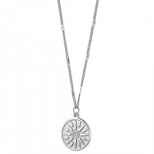 Κολίε Από Ατσάλι Με Ήλιο Της Βεργίνας AS13771