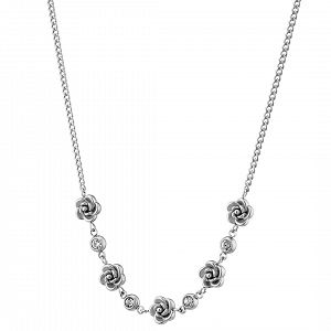 Κολίε Από Ατσάλι Με Τριαντάφυλλα AS13775