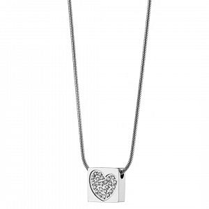 Κολίε Από Ατσάλι Με Καρδιά AS13777