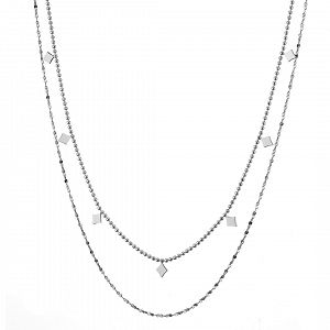 Διπλό Κολίε Από Ατσάλι AS13779