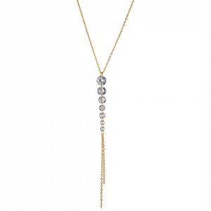 Κολίε Από Ατσάλι Με Κρύσταλλα AS13791