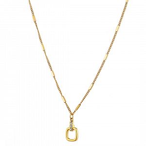 Κολίε Από Ατσάλι Επιχρυσωμένο 24Κ AS13798