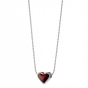 Κολίε Από Ατσάλι Με Καρδιά AS13807