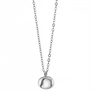 Κολίε Από Ατσάλι Με Μαργαριτάρι AS13813