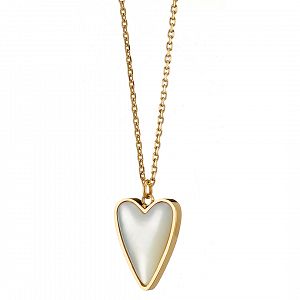 Κολίε Από Ατσάλι Επιχρυσωμένο 24Κ AS13837