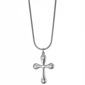 Κολίε Από Ατσάλι Με Σταυρό AS13852