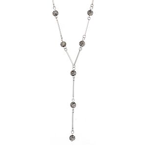 Κολιέ Από Ανοξείδωτο Ατσάλι Με Swarovski AS14219
