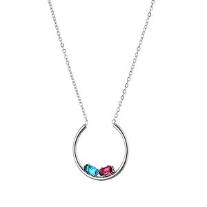 Κολίε Από Ανοξείδωτο Ατσάλι Με Κρύσταλλα AS14750