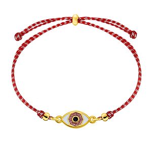 Βραχιόλι Μαρτάκι Με Ματάκι Glitter AA21059