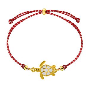 Βραχιόλι Μαρτάκι Με Χελώνα Λευκή AA21063